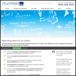 Screen shot of the Churchfield Business Brokers website.