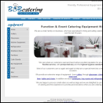Screen shot of the B & B Catering Equipment Hire website.