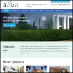 Screen shot of the ASBA Architects Ltd website.