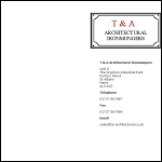 Screen shot of the T & A Architectural Ironmongery Ltd website.