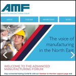 Screen shot of the ADVANCED MANUFACTURING FORUM website.