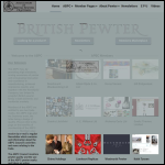 Screen shot of the Association of British Pewter Craftsmen Ltd website.