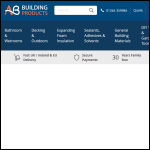 Screen shot of the A.B. Building Products Ltd website.