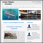 Screen shot of the Accident Mitigation Association website.