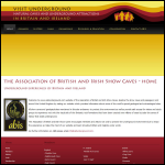 Screen shot of the Association of British & Irish Showcaves (ABIS) website.