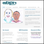Screen shot of the Association of British Paedatric Nurses (ABPN) website.