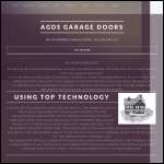 Screen shot of the Association of Garage Door Specialists (AGDS) website.