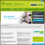 Screen shot of the Association of Occupational Therapists of Ireland (AOTI) website.
