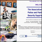 Screen shot of the Association of Police & Public Security Suppliers website.