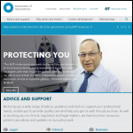 Screen shot of the Association of Optometrists website.