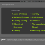 Screen shot of the B & B Hygiene Group Ltd website.